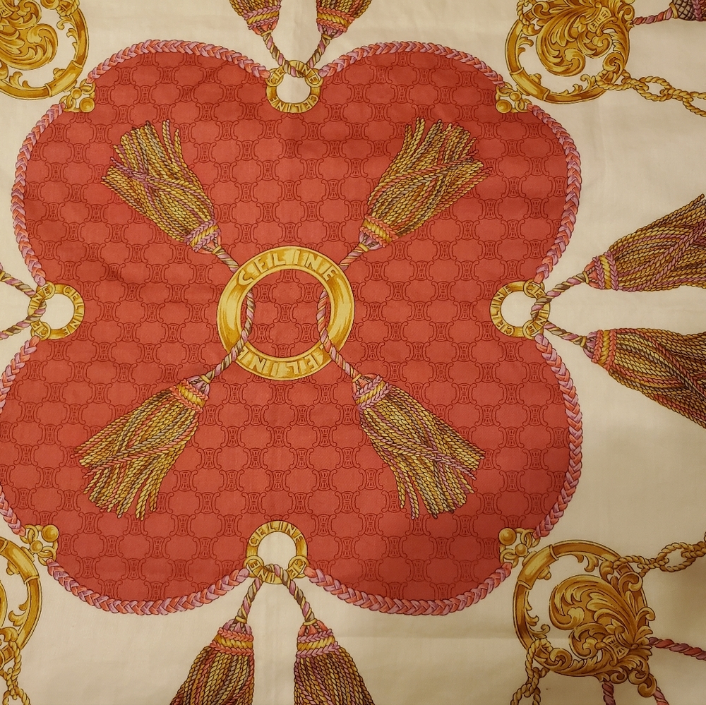 Celine soft cotton handkerchief 19"x 19" - Picture 4 of 9